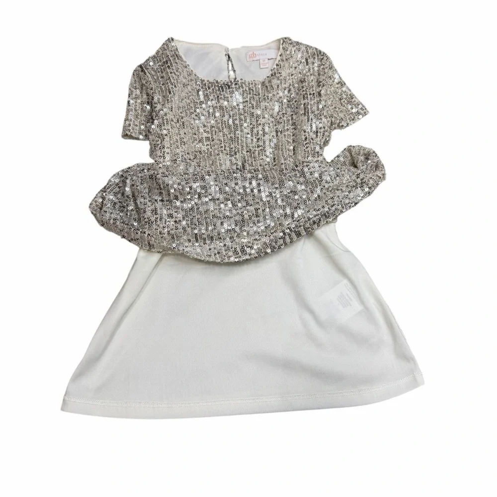 GB Girls Little Girls Metallic Sequin‎ Sparkle Party Dress | Size 3T
